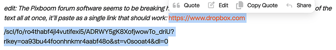 Just highlight and copy all this and it'll paste into the browser bar just fine.
