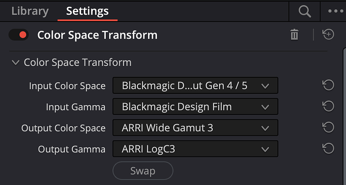 Color Space Transform