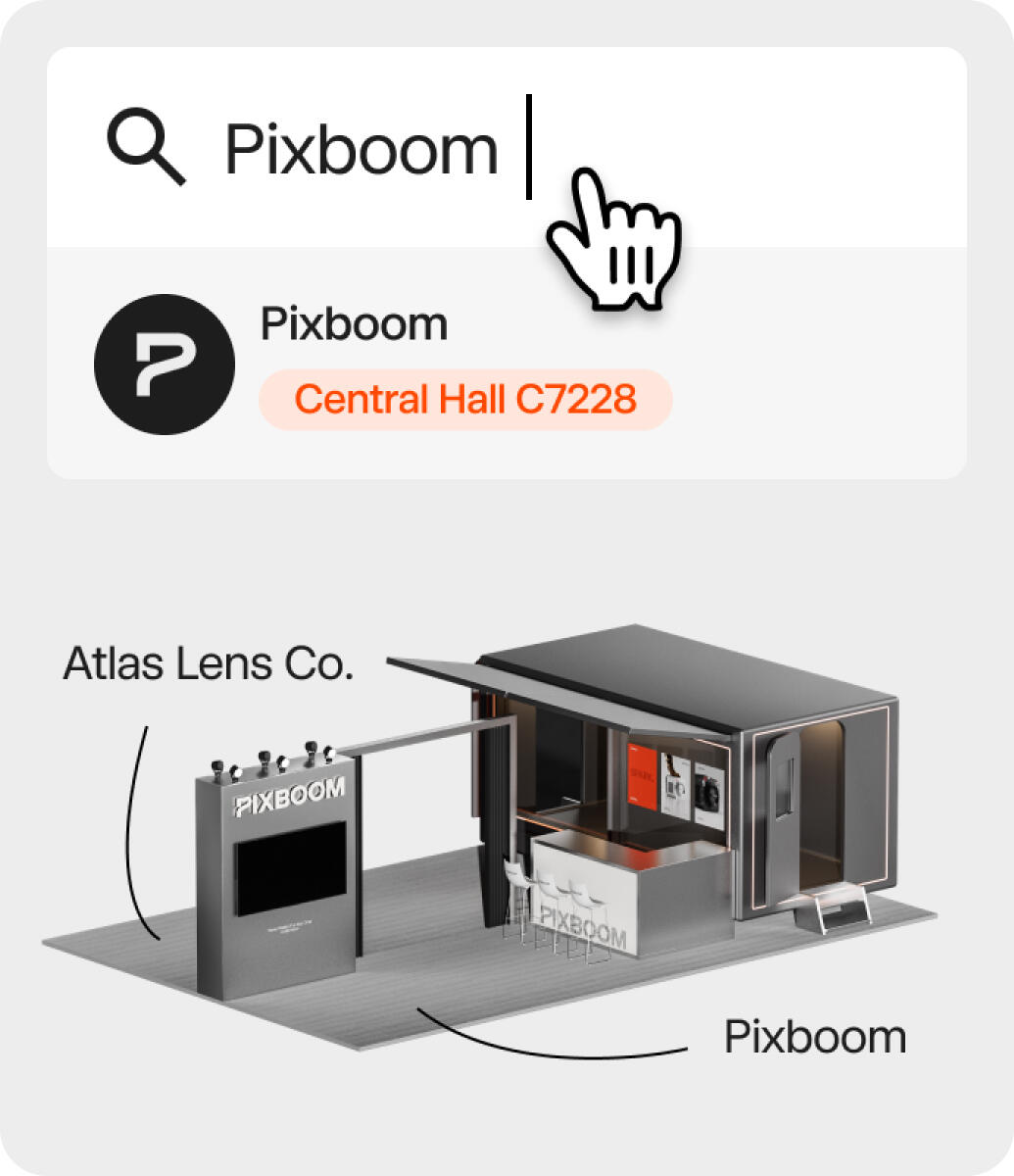 Pixboom Booth at NAB Show 2026 - Central Hall C7228