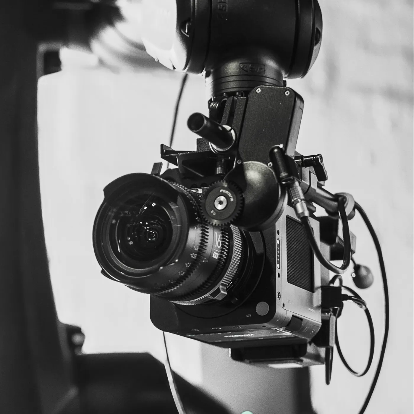 A Spark camera mounted on a motion-control robotic arm